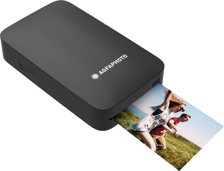 Produktbild AGFAPHOTO Mini Printer AMP23, schwarz, 2.1 Zollx3.4 Zoll, Bluetooth, 4-Pass Technologie (Farbe)
