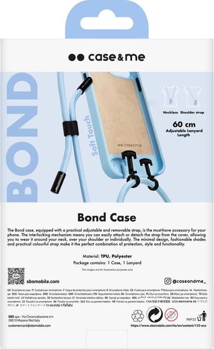 Image du produit Case & Me case&me Étui Bond pour iPhone 14 Pro bleu clair (Apple iPhone 14 Pro)