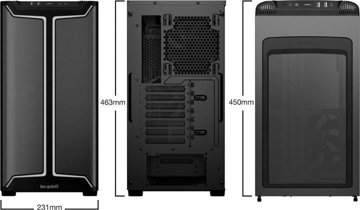 Actual product image be quiet! Pure Base 501 DX (mATX, ATX, Mini-ATX)