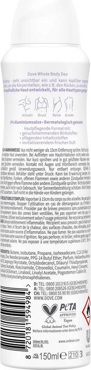 Immagine prodotto Dove Tutto il corpo (Getto vaporizzato, 150 ml)