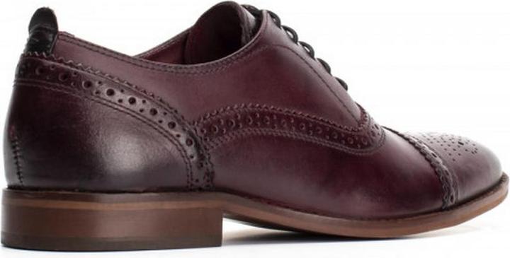 Actual product image Base London Mens Cast Washed Lace Up Leather Brogue Shoe (44)