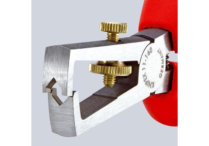 Immagine prodotto Knipex Pinza spelacavi con molla di apertura universale 11 02 160 SB (225 mm)
