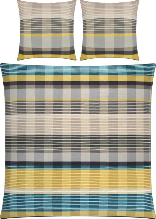 Actual product image Erwin Müller Mix & Match "Check" bed linen (Duvet cover, 200x220 cm + 80x80 cm)