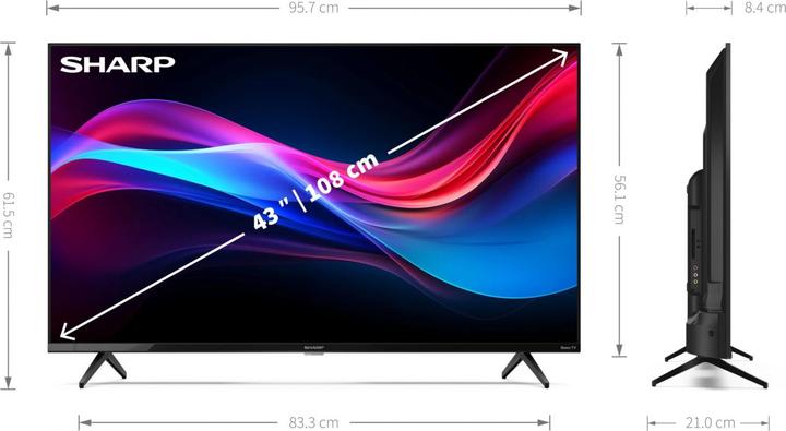 Actual product image Sharp 43GJ4225E (3840 x 2160 Pixels, 43")