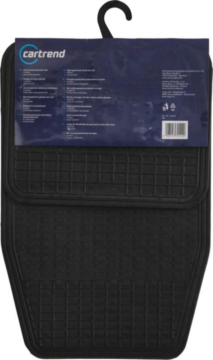 Image du produit Cartrend Jeu de tapis de voiture (1 jeu de 4 tapis de sol)