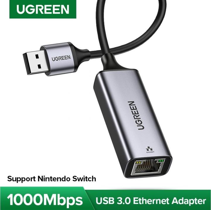 Actual product image Ugreen Ethernet Adapter (USB, RJ45 Gigabit Ethernet (1x))