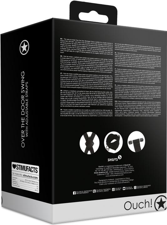 Actual product image Ouch! Over the Door Bondage Cross