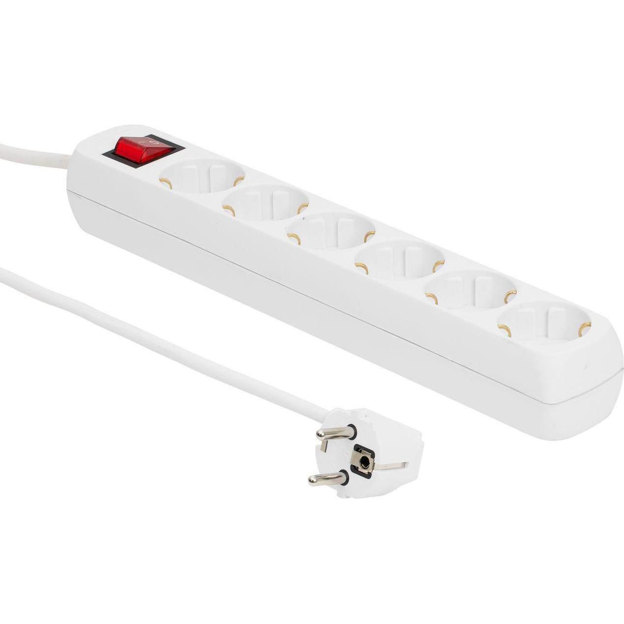 MicroConnect, Steckdosenleiste, Verlängerungsschnur (6 x, CEE 7/3, 3 m)