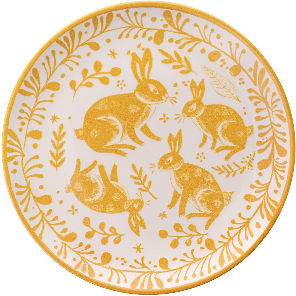 Hermia Frequent Dessert Plate Set (6 Pieces), Piatti, Arancia, Multicolore