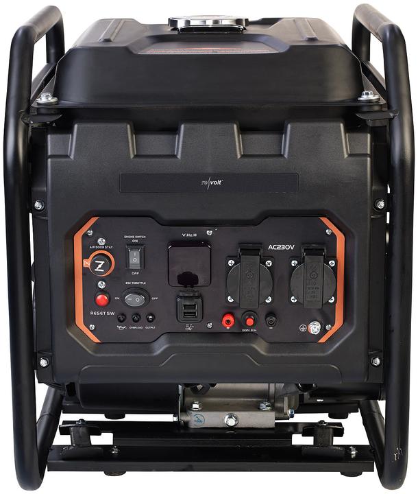 Actual product image Revolt Petrol inverter generator, display, 1x 230V, 1x 12V, 2x USB (15 l)