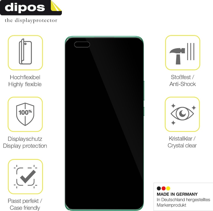 Produktbild Dipos 3D Full Cover Schutzfolie (1 Stück, Huawei Nova 11 Pro)