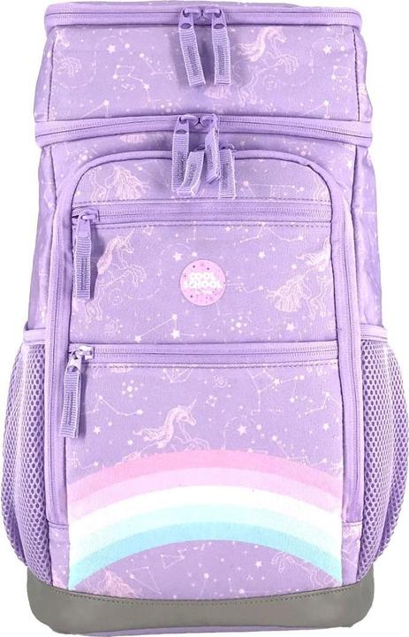 Pink with rainbow motif