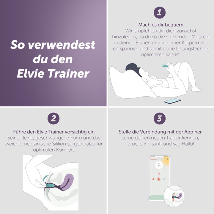 Produktbild Elvie Trainer - intelligenter Beckenbodentrainer mit App (25 g)