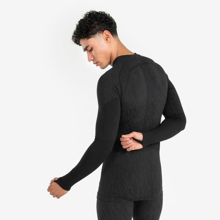 Produktbild Kipsta Damen/Herren Funktionsshirt langarm - Keepdry schwarz (XL)