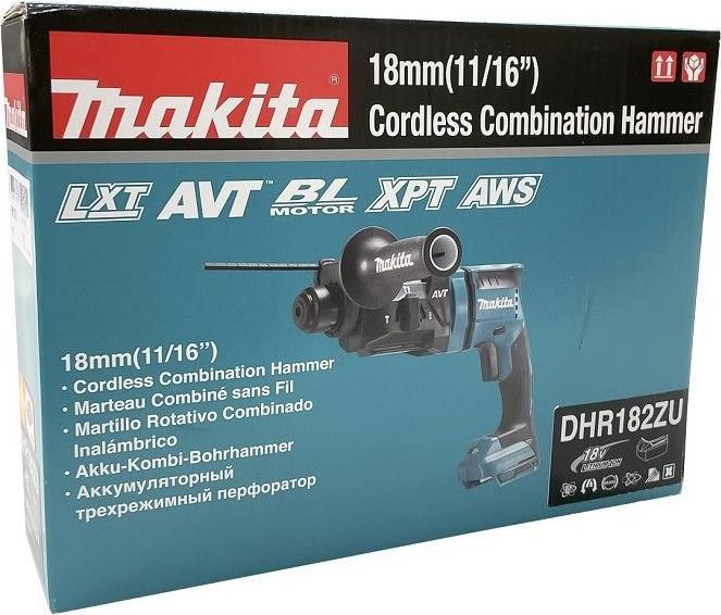 Image du produit Makita Marteau combiné sans fil 18V SDS-Plus 18mm DHR182ZU