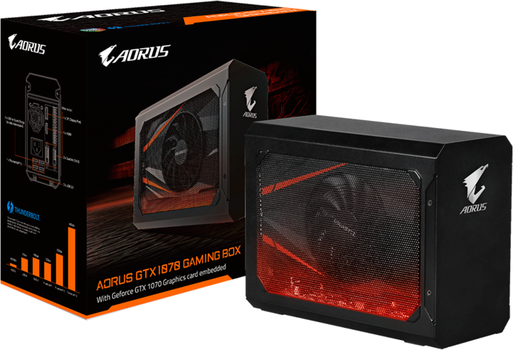 Actual product image Gigabyte GeForce GTX 1070 Aorus Gaming Box
