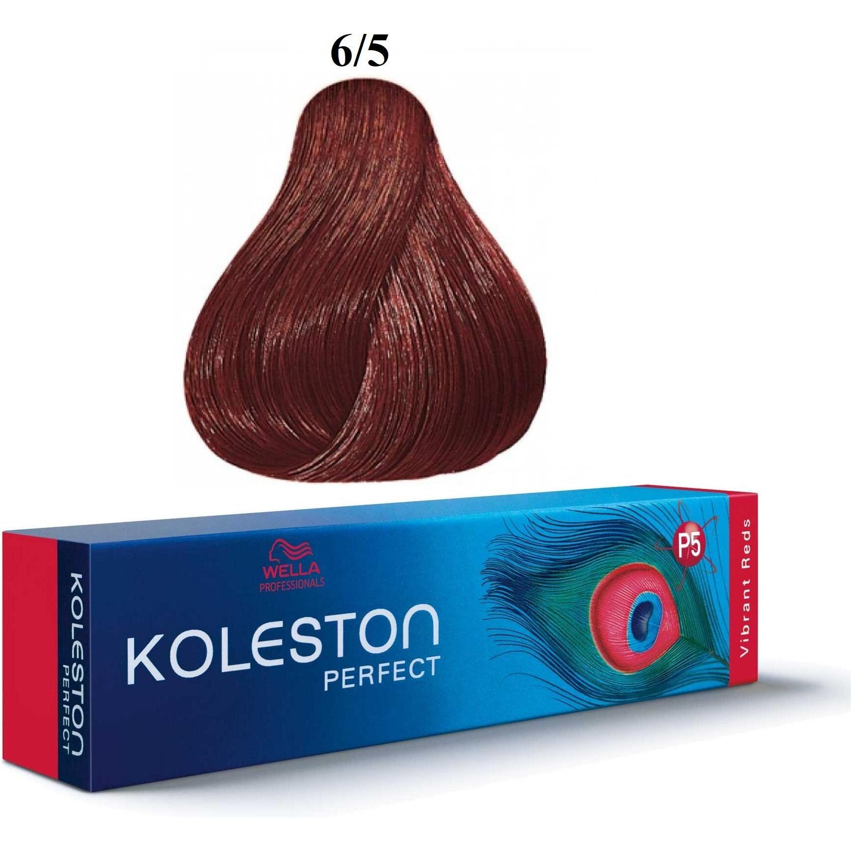 Wella, Tinta, Koleston Perfect Vibrant Reds 6/5 60ml (6/5 mogano biondo scuro)