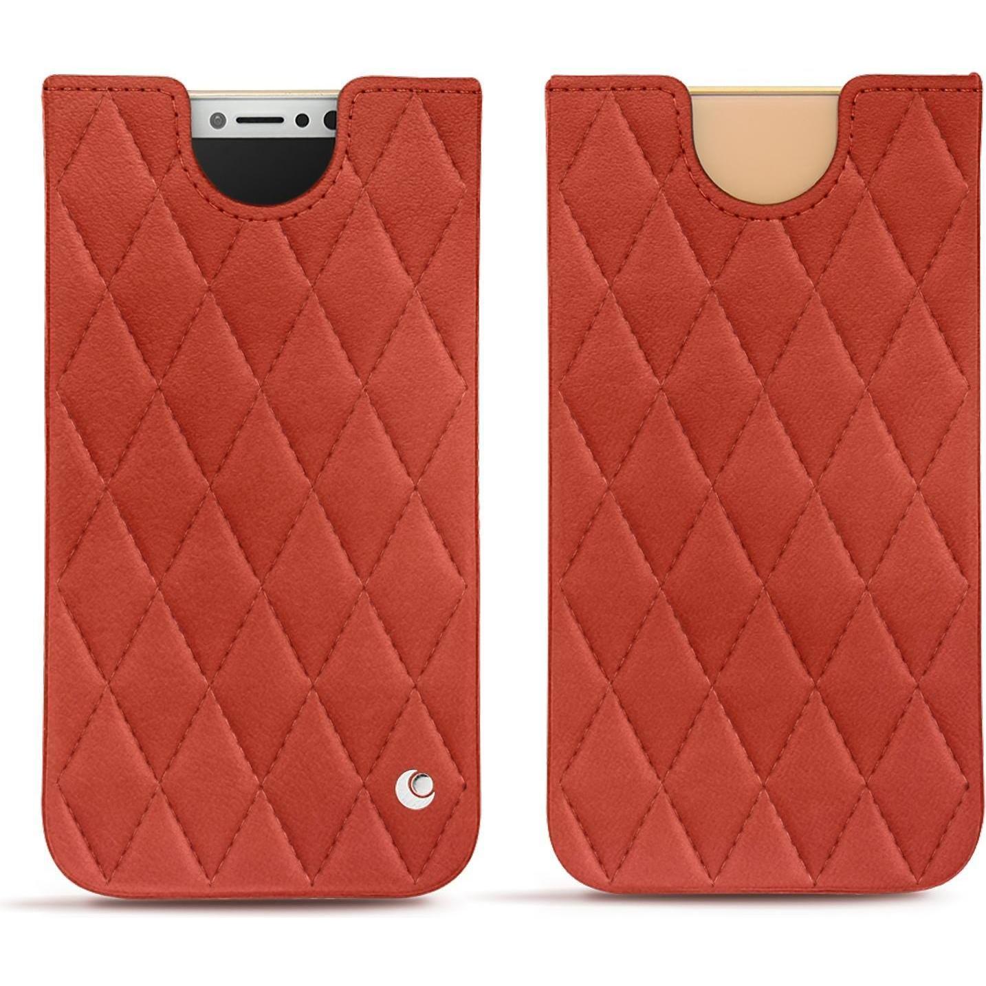Thumbnail - Noreve Lederschutzhülle (Apple iPhone XS), Smartphone Hülle, Orange