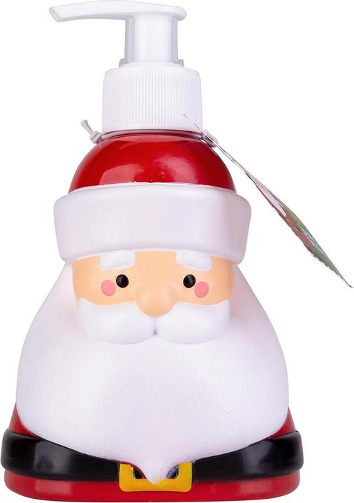 Produktbild Accentra Seifenspender mit Flüssigseife SANTA in Weihnachtsmann Design, Duft: Winter Berries (Flüssigseife, 350 ml)