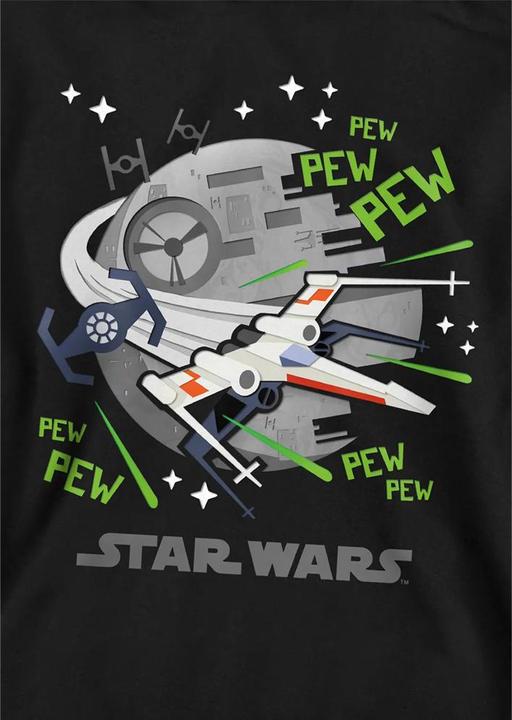 Immagine prodotto Star Wars Pew Pew Felpa con Cappuccio Il più Grande Bambino di Guerre Stellari XWing Bambini (152, 158)