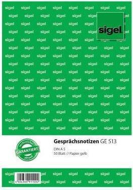 Immagine prodotto Sigel Modulo per le note di conversazione Formato carta: DIN A5 Autocopiante: No (50 x)
