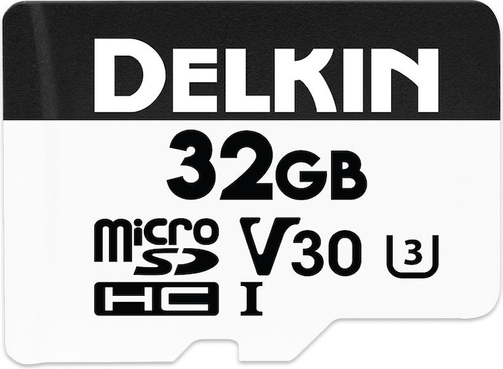 Delkin HYPERSPEED UHS-I (V30) microSD 32GB R:100MB/s W:75MB/s (32 GB, microSD, UHS-I)