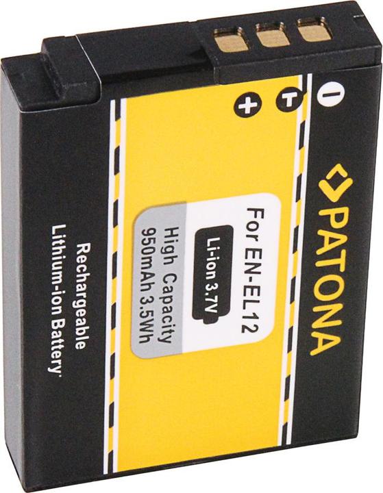 Actual product image Patona Battery EN-EL12, 800 mAh / 3.7V (Camera battery)