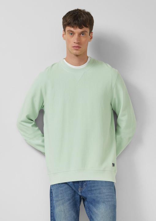 Produktbild s.Oliver Sweatshirt Strukturiertes Sweatshirt mit Rippbündchen (L)