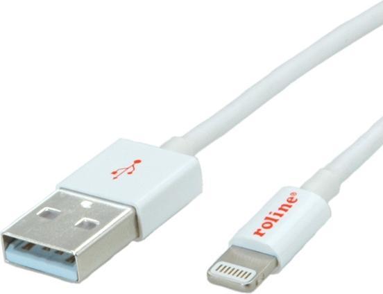 Produktbild Roline Lightning 8pol-USB2.0 (0.15 m, USB 2.0)