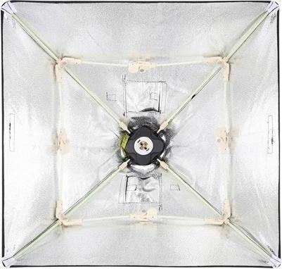 Image du produit Falcon Eyes Lampe à lumière continue avec boîte à lumière pliable LH-ESB5050 50x50 cm