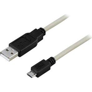 Deltaco USB 2.0 Cable A/micro B, USB cable USB A Micro-USB B (1 m, USB 2.0), USB Kabel