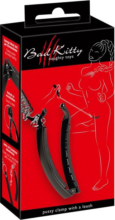 Actual product image Bad Kitty Pussy Clamp with a leash
