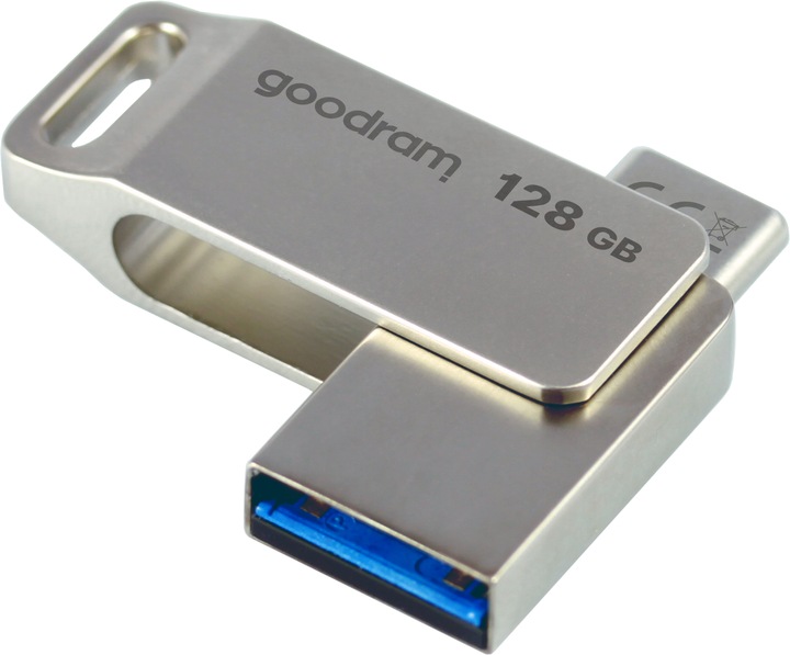Actual product image Goodram ODA3 USB Flash Drive USB Type-A / USB Type-C 3.2 Gen 1 (3.1 Gen 1) (128 GB, USB 3.2, USB-A, USB-C)