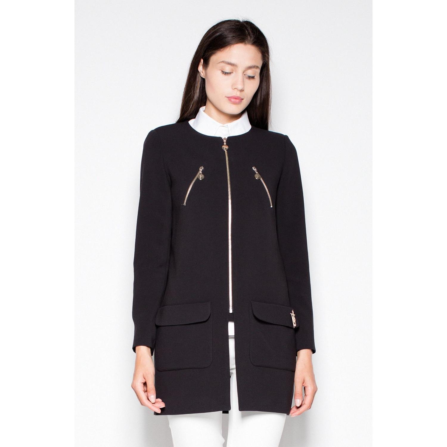 Venton, Damen, Jacke, Mantel model (S), Schwarz, S