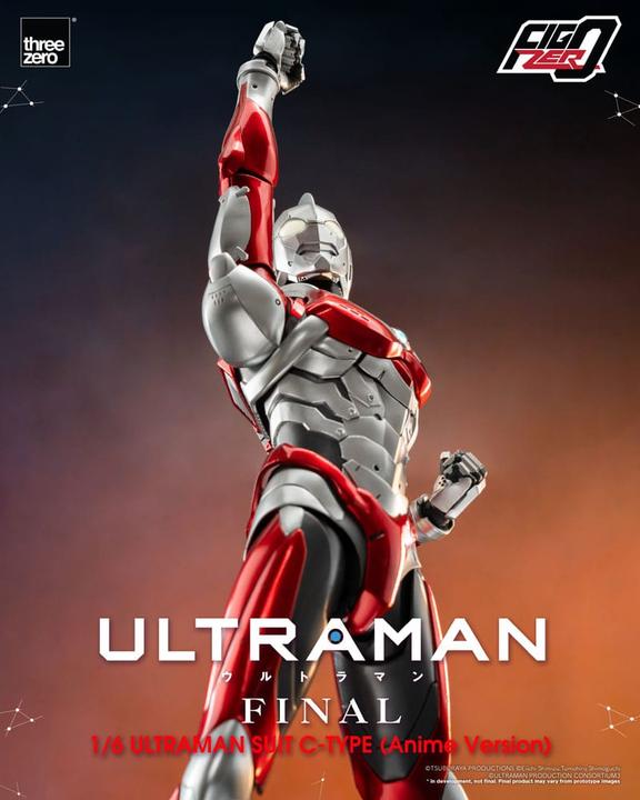 Actual product image ThreeZero Ultraman FigZero action figure 1/6 Ultraman Suit C-Type (Anime Version) 31 cm