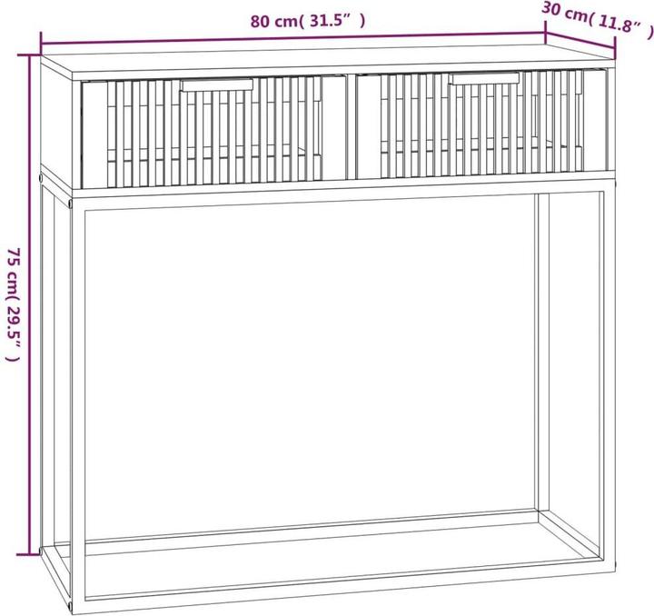Produktbild vidaXL Cynara (80 x 30 x 75 cm)