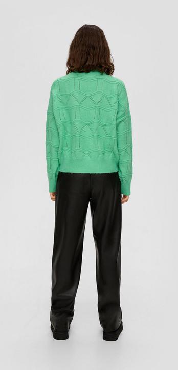 Produktbild S.Oliver Strickpullover Strickpullover mit Ajourmuster (L)