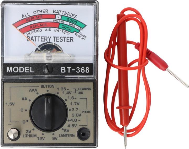 Produktbild AccuCell Universal Batterie Tester für viele Knopfzellen und Batterien