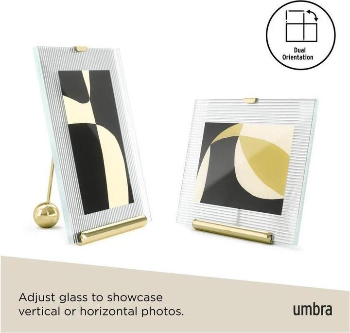 Actual product image Umbra Flute brass picture frame, 13 x 18 cm (13 x 18 cm)