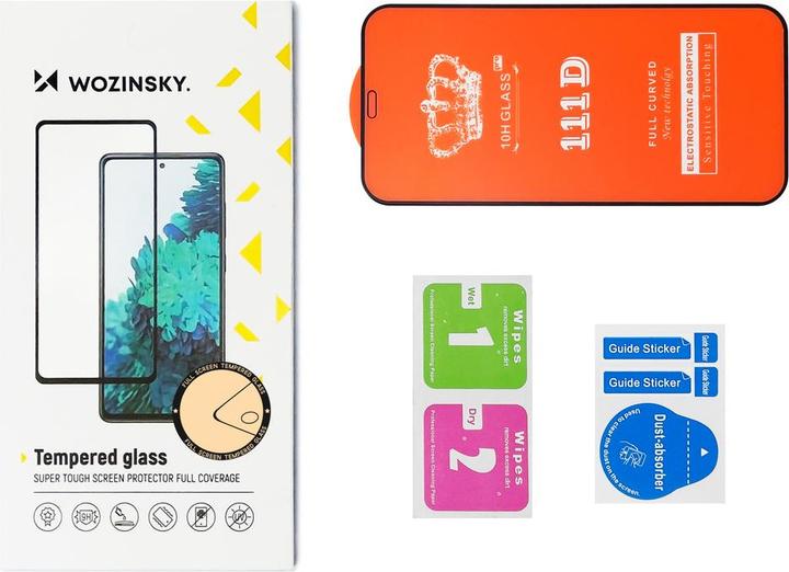 Produktbild Wozinsky set of 2x super-strong Full Glue full screen tempered glass with Case Friendly frame iPhone (2 Stück, Apple iPhone 13 Pro)