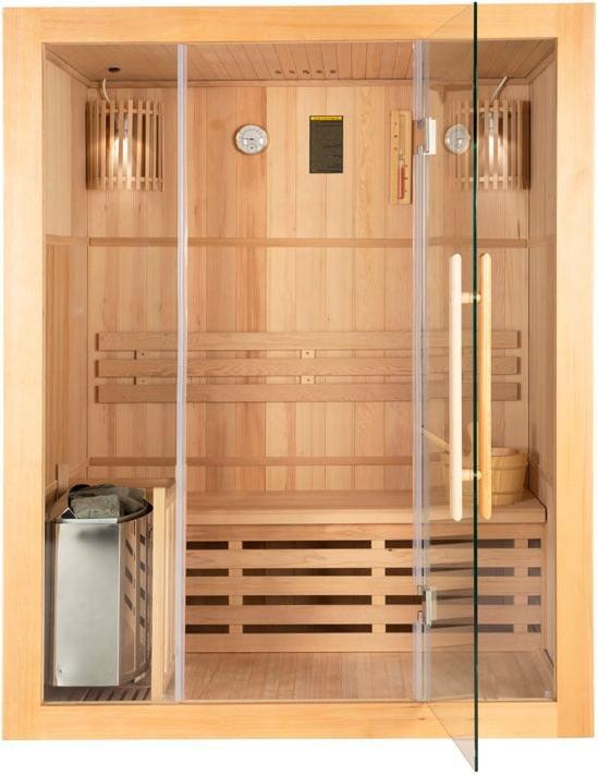 Immagine prodotto Home Deluxe Sauna interna CASHEIM L - 150 x 120 cm per 3 persone - Sauna tradizionale con riscaldamento da 4,5 (4,5 kW controllo interno)