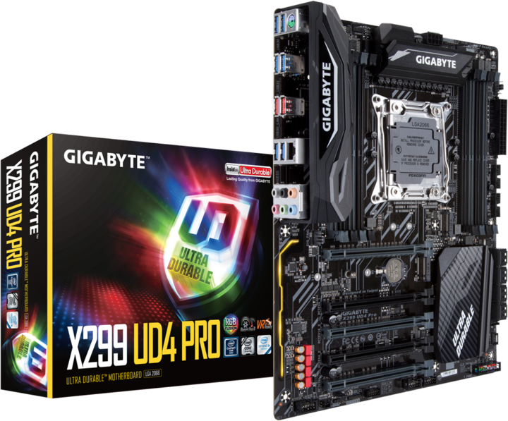 Produktbild Gigabyte X299 UD4 Pro (LGA 2066, Intel X299, ATX)