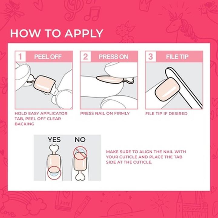 Produktbild ImPRESS Press-On Nägel Mittel Rot (mittel rot)