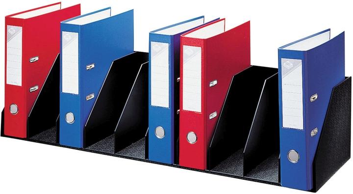 Image du produit Paperflow Casier pour documents, 9 compartiments, division fixe, noir en polystyrène, 9 compartiments (A4)