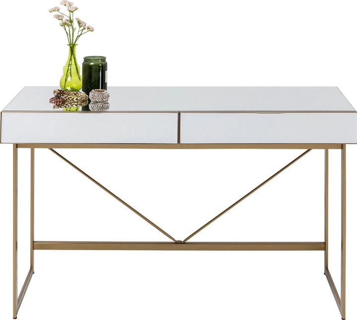 Produktbild Kare Design Schreibtisch Soran Gold 120x50cm (120 x 50 x 77 cm)