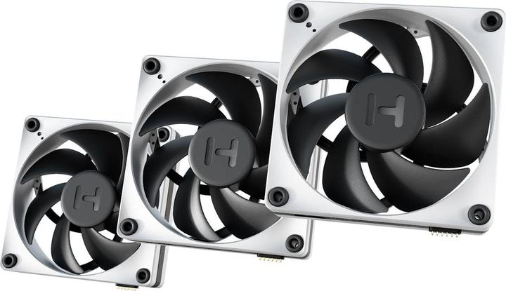 Actual product image Hyte THICC FP12 120MM PWM FAN 3PK + NP (120 mm, 3 x)