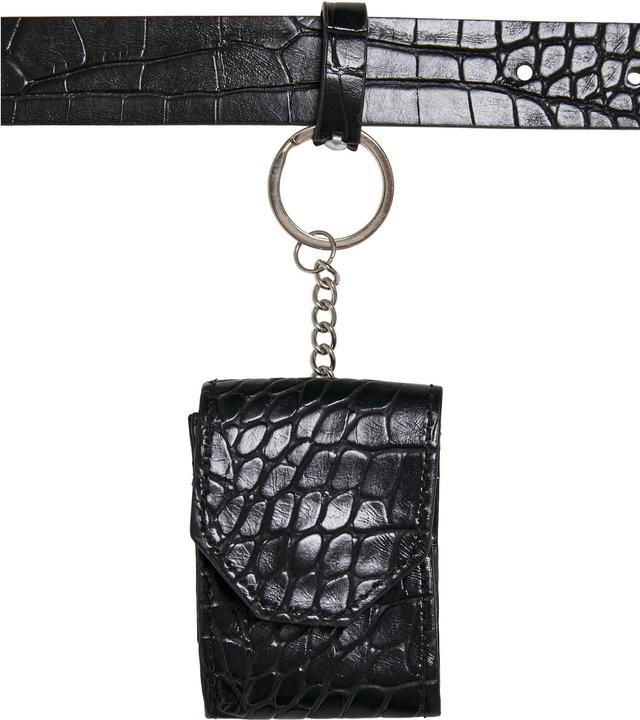 Actual product image Urban Classics Croco Synthetic Leather Belt With Pouch (L)