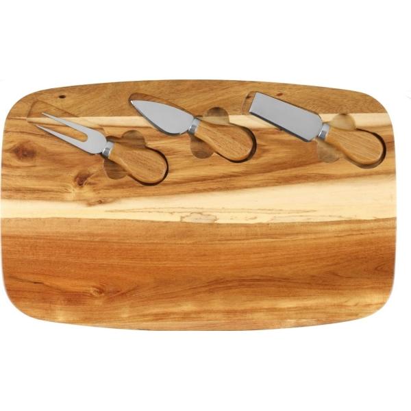 Maku Deska do krojenia zestaw do krojenia sera, 4 części, Tagliere