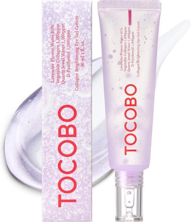 Immagine prodotto Tocobo Crema gel occhi illuminante al collagene 1,73 oz 49g Acqua di quarzo Estratto di acqua di lavanda (Gel per la cura degli occhi, 30 ml, Notte)