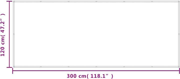 Produktbild vidaXL Balkon-Sichtschutz 100% Polyester-Oxford (300 cm)